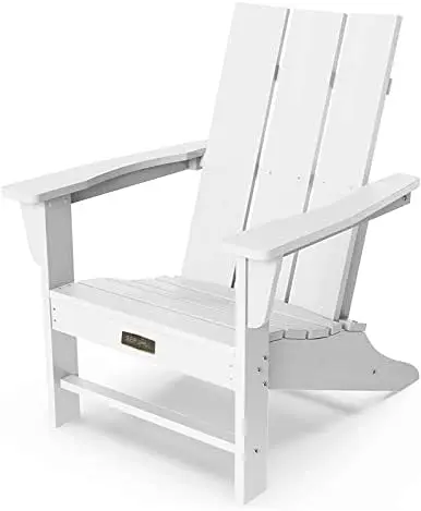 

Adirondack Chairs, Modern Plastic Adirondack Chair , Weather Resistant Adirondack Chair for Outdoor- Navy Blue Acrylic nordic ch