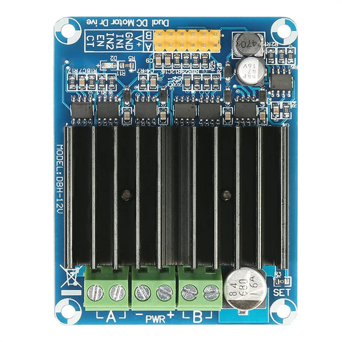 DC 5-15 в 30 А двухканальный модуль драйвера моста H плата для хлеба контроллер