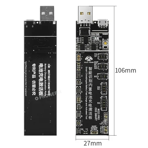 W223 Pro V6 OSS TEAM авто Батарея для смартфона, зарядная плата для iPhone, набор инструментов для ремонта батареи, набор перезаряжаемых инструментов