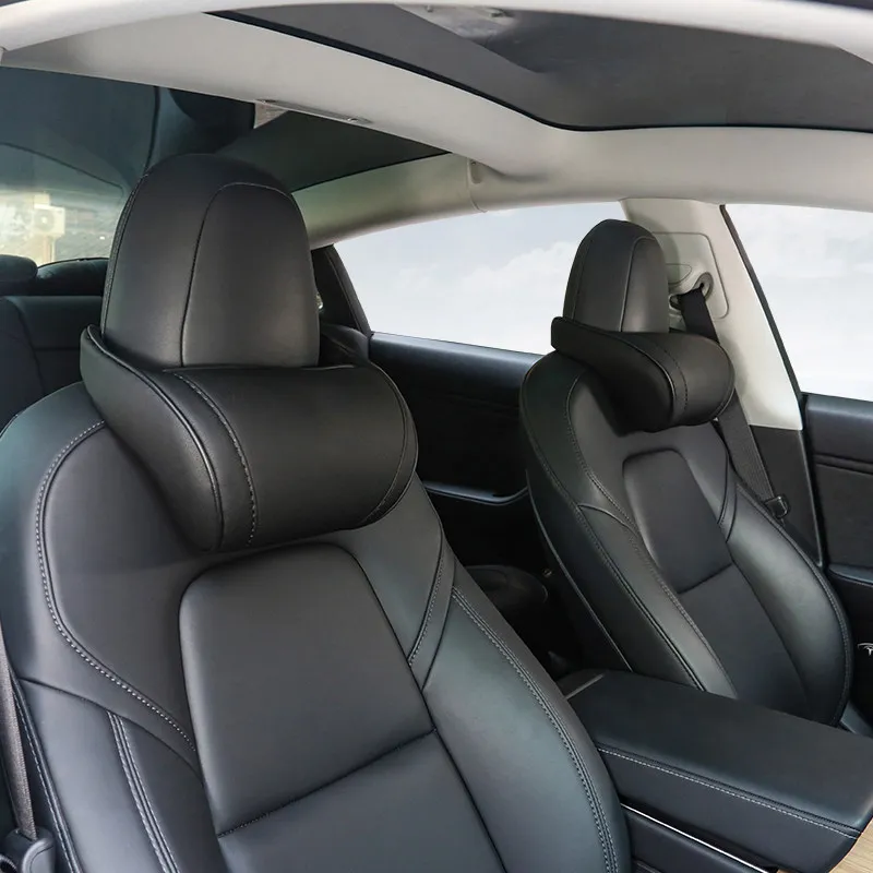 Для Tesla Model 3 Y X S Подголовник для шеи Подушка автокресла Стул из пены с эффектом