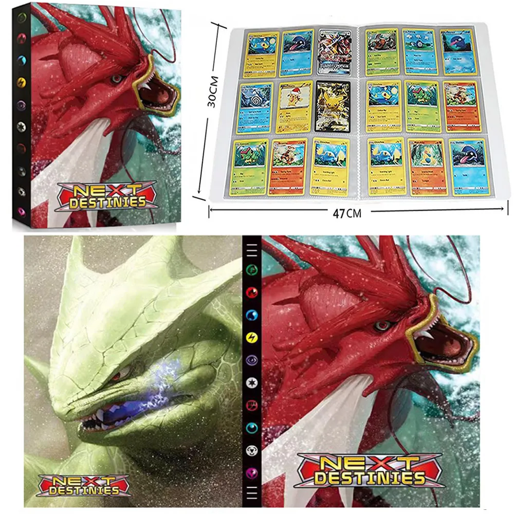 

9 Pocket 432pcs Pokemon Cards Album Book Cartoon Anime Collection Loaded List Game Card Holder Map Folder Kids Cool Toy Gift