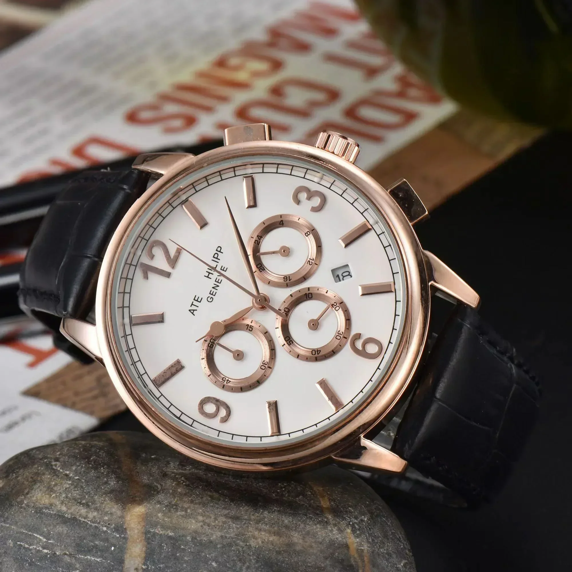 

Top New AAA Watches For Mens Luxury Multifunction High Quality Automatic Date Watch Business Chronograph Quartz Clocks