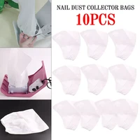 10pcs nail dust collector replacement bags gel vacuum cleaner bag for 3 fan manicure nail art dust suction machine bags