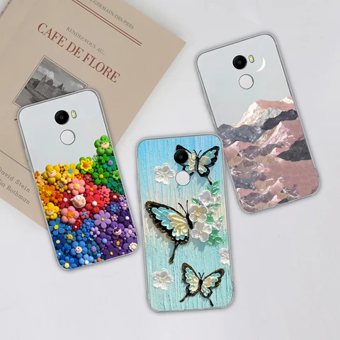 Чехол для телефона Redmi 4 Pro 4A 4X с цветными цветочными узорами, мягкий ТПУ, прозрачный силиконовый чехол для Redmi4, легкий чехол-ракушка