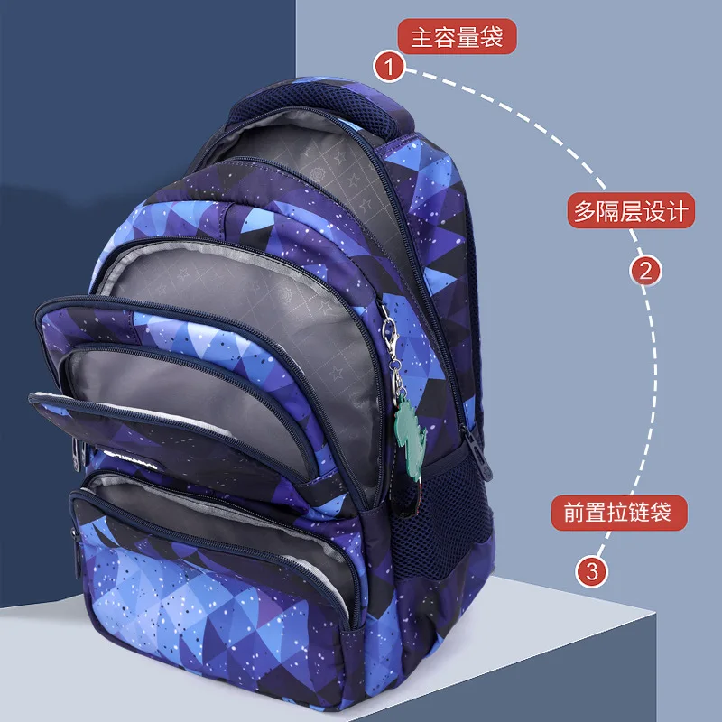 2022 Orthopedic Primary school Backpack schoolbag Waterproof Children School Bags for Boys Girls backpack Kids mochila escolar