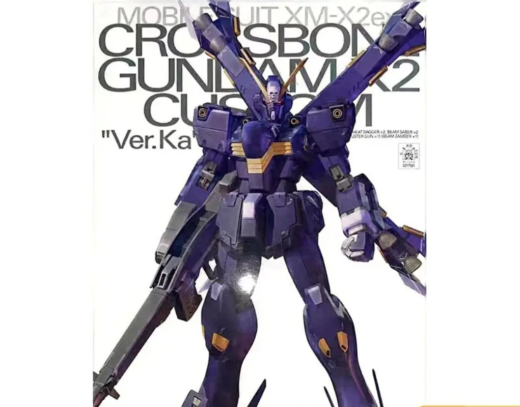 Фото Оригинальный набор для сборки модели Bandai PB Limited MG 1/100 Crossbone Gundam X2 Kai Ver.Ka Black Skull №1
