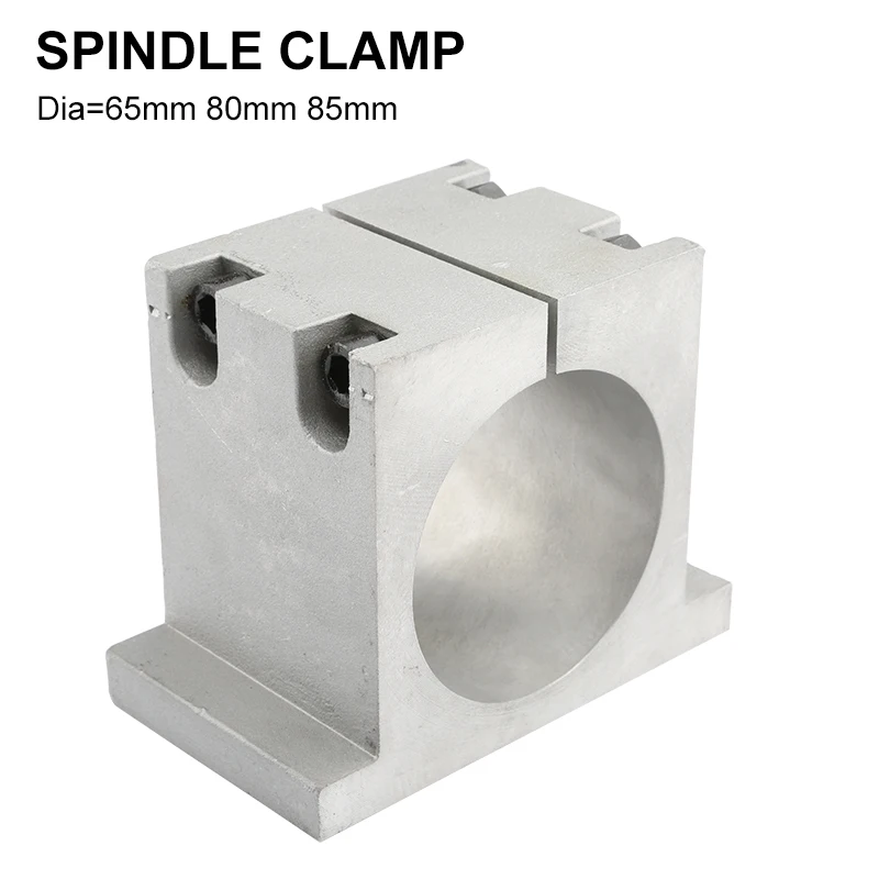 

Cast Aluminum CNC Spindle Motor Support 65mm 80mm 85mm Motor Jig Used For CNC Engraving Router Electromechanical Mounting Seat