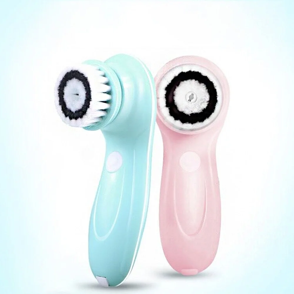 

Electric Home Use 3 Brush Heads Spa Facial Face Exfoiliating Spinning Cleansing Brush for Make Up