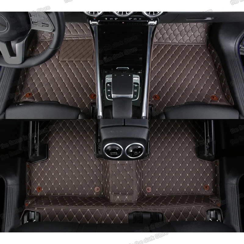 Leather Car Floor Mats for Mercedes Benz A Class 2019 2020 2021 2022 180 200 260 300 W177 Accessories Rug Carpet Auto v1747 2023