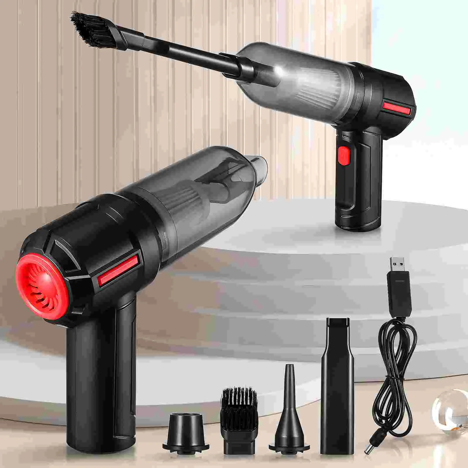 

Electric Vacuum Portable Air Blower Handheld Cordless Computer Duster Blower For Keyboard Laptop Electronics Cleaning