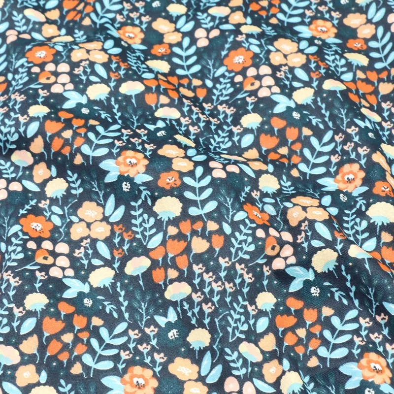 Серия Leaf 100% хлопчатобумажная саржевая ткань для шитья своими руками стеганого