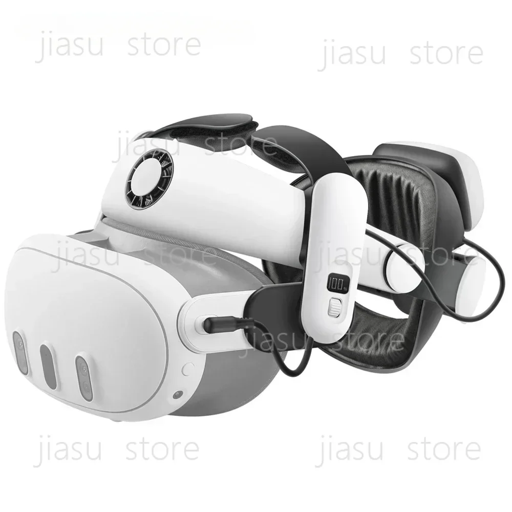 Фото Накладка на голову для VR-гарнитуры с кондиционированием воздуха и сменным аккумулятором BOVR S3 Pro Super Strap, совместимая с Meta Quest 3S №1