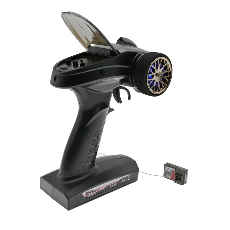 

3CH GN-3T Remote Control Transmitter Controller with Receiver for WPL C24 MN D90 MN99S 1/10 1/12 1/16 RC Car Boat Tank