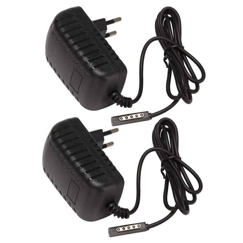 

2X Universal Europe Charger AC 12V2A Sector Adapter for Microsoft Surface RT Pro 2 Tablet