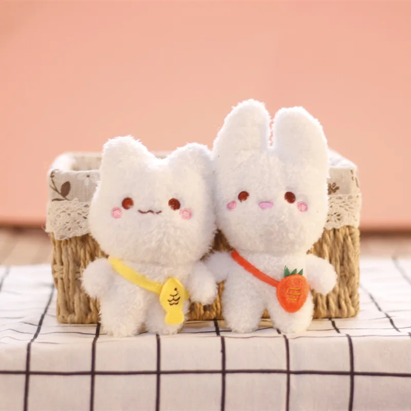 

Kawaii Rabbit/cat Plush Toy Cute Anime Cartoon Animal Bunny Soft Stuffed Doll Children Xmas Birthday Gift