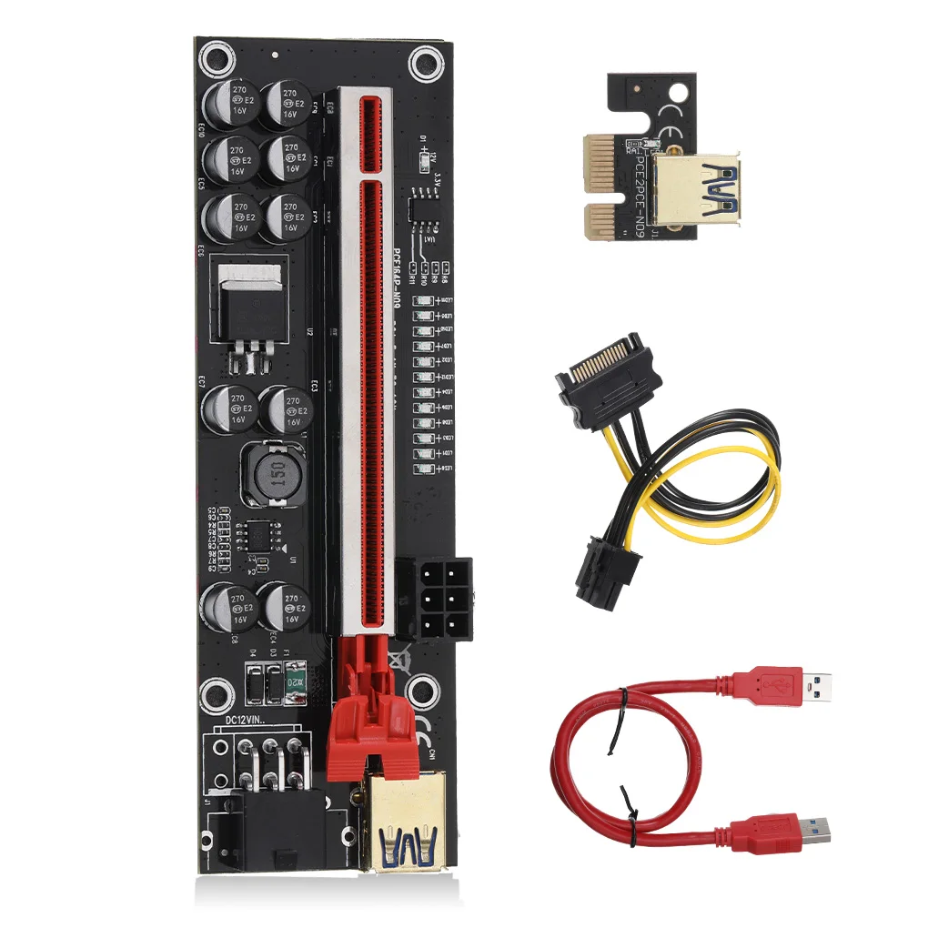 

Адаптер PCI-E, конвертер карт, светодиодный индикатор, PCI-Express, удлинитель графической карты