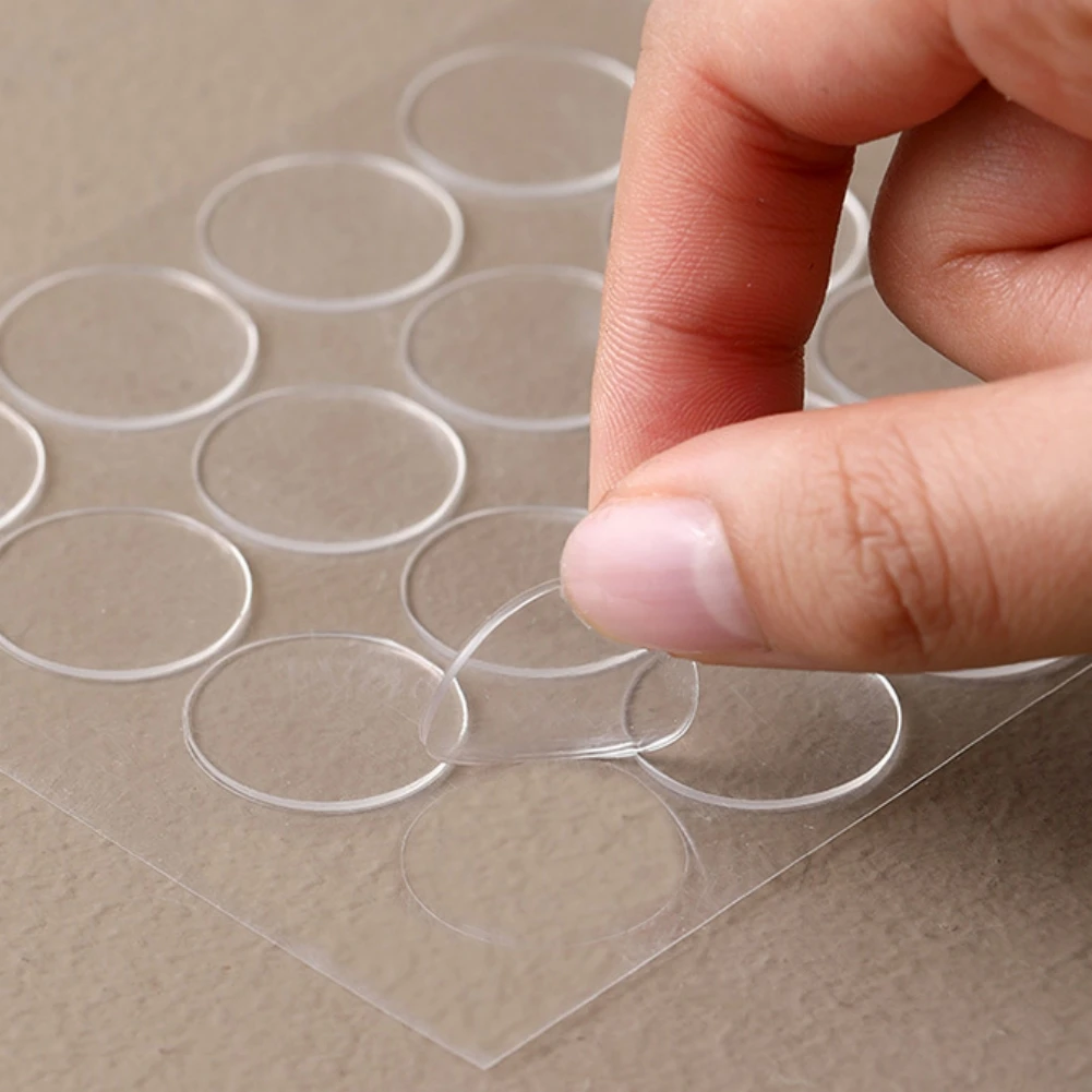 

Round Rectangle Double Sides Tape Acrylic Adhesive Sticker For Office Home Party Decor Car Accessories Installation Fixing Pad