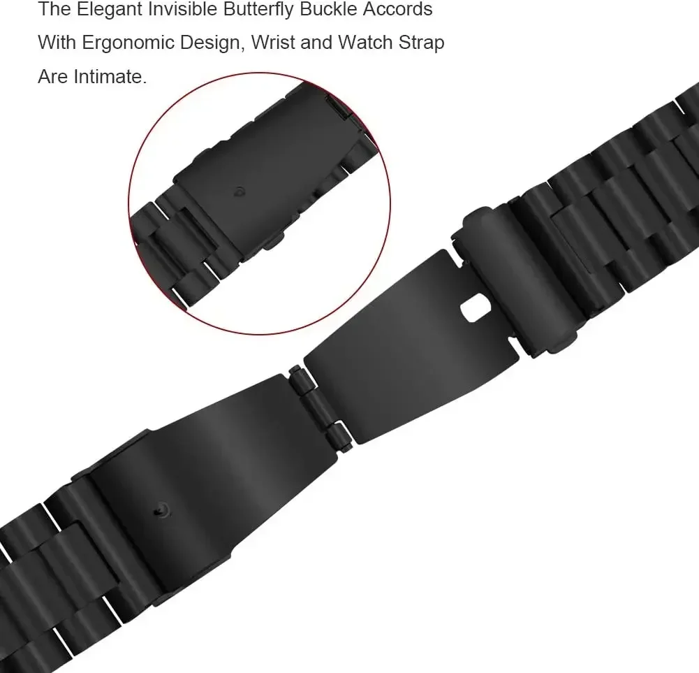 Фото Металлический ремешок для Samsung Galaxy Watch 8 Ultra, 47 мм, складная застежка из нержавеющей стали, браслет для Galaxy Watch 7 Ultra, аксессуар Correa №2