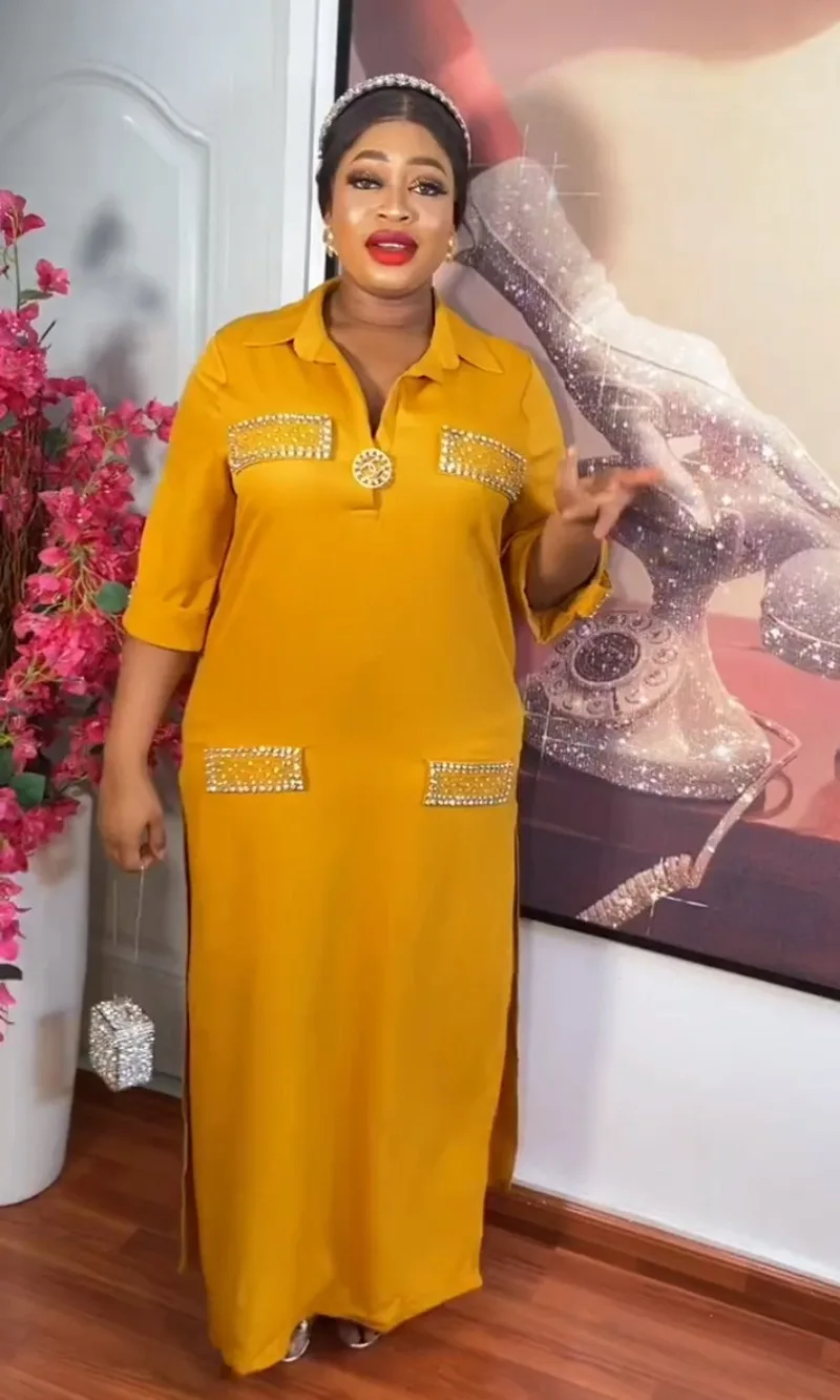 Платье женское длинное из полиэстера