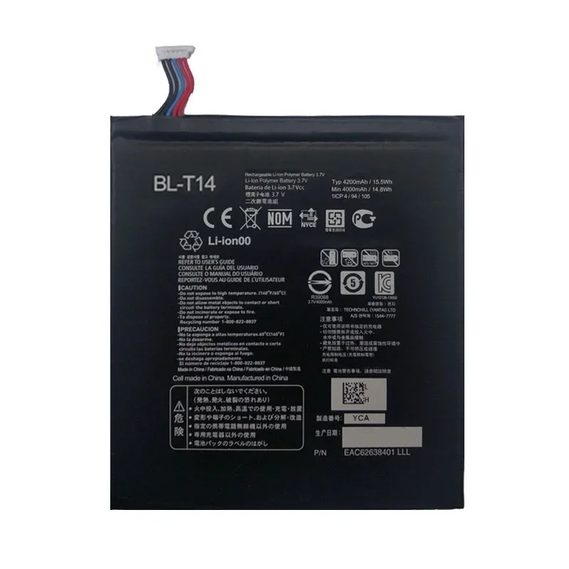Оригинальный аккумулятор для планшета BL-T14 LG G Pad 8 0 V480 V495 V496 V490 сменные