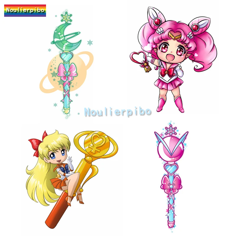 

Cartoon Anime Car Sticker Sailor Moon Mizuno Ami Moon Hare Moon Magic Wand Decal Car Body Motorcycle Helmet Vinyl Decal