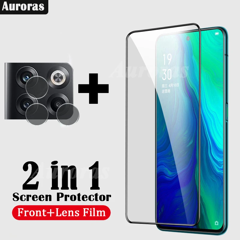 

Auroras 2 в 1 пленка для Oneplus 10 T 5G защита для экрана из закаленного стекла для Oneplus 10 T 5G защита для объектива стеклянная пленка
