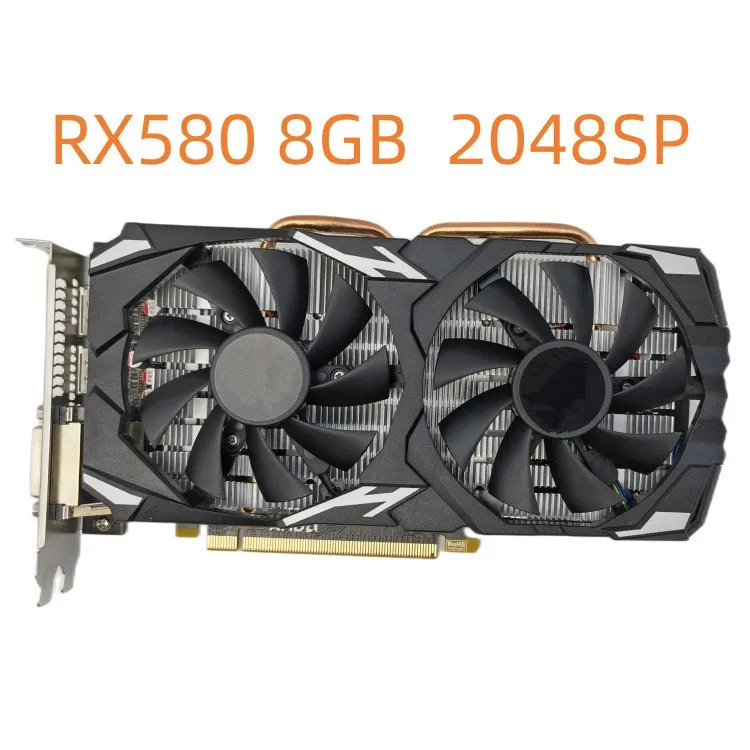 

ASUS SAPPHIRE New RX580 8GB DDR5 256Bit Graphics Card with HDMI+3*DP+DVI Ports Desktop Gaming Dual Fans GPU Display Cards
