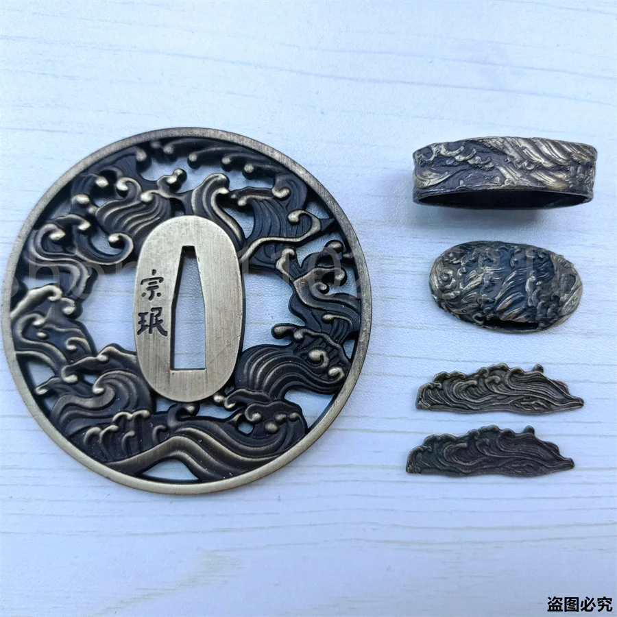 Сплав Tsuba Guard Fuchi Kashira Menuki для японской катаны