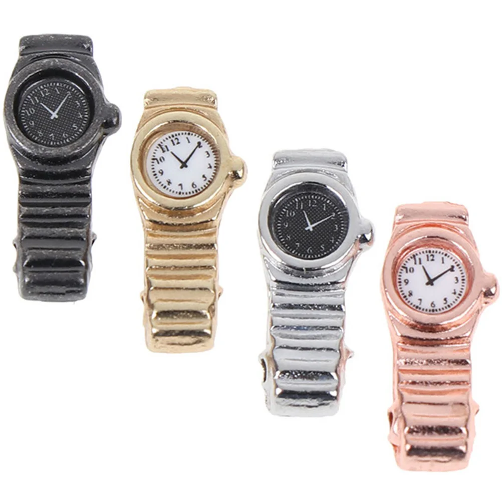 

4 шт., миниатюрные часы-подвески