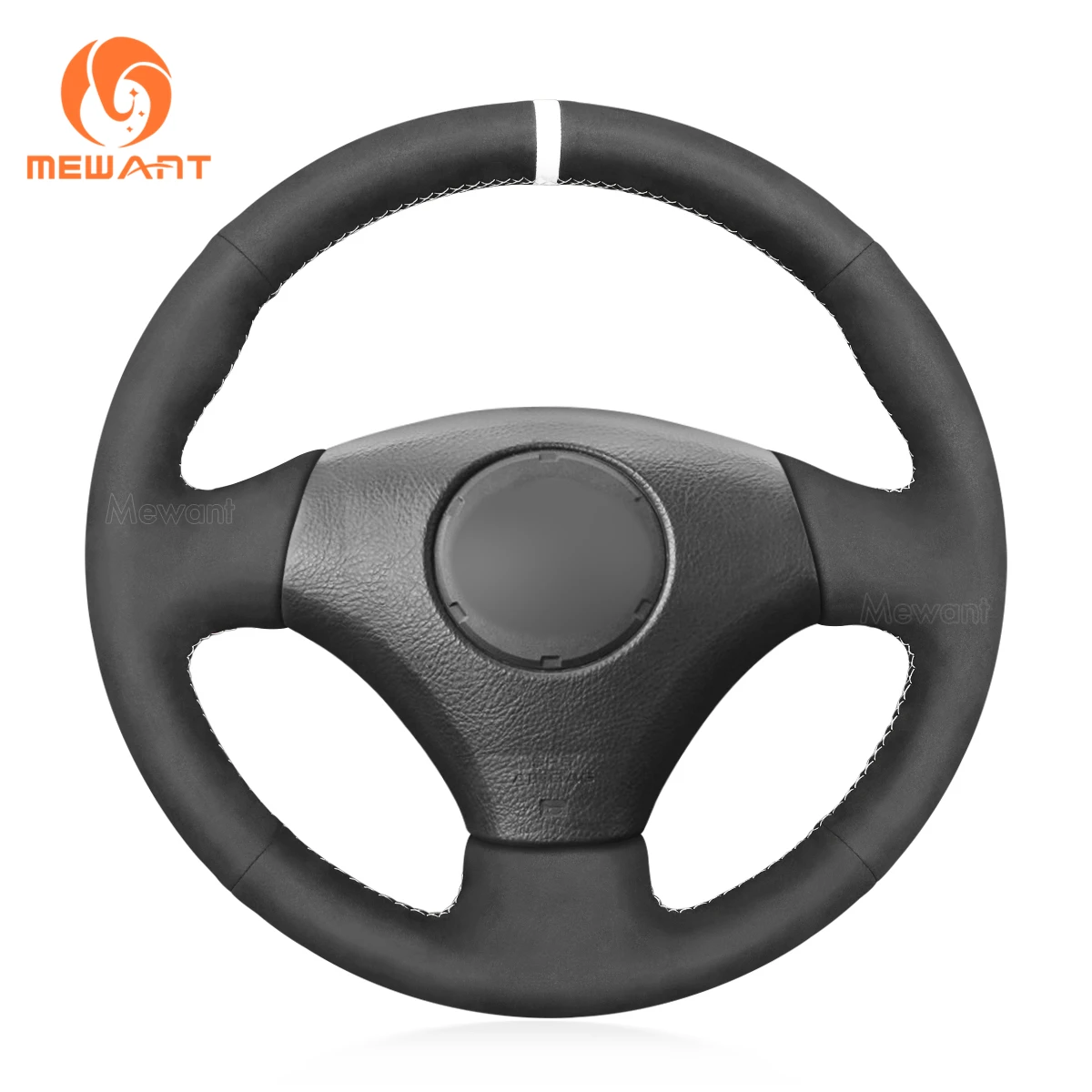 

MEWANT черная замшевая накладка на руль для Toyota Corolla Verso 2002-2004 Yaris Verso 1999 2000 2001-2003-2005