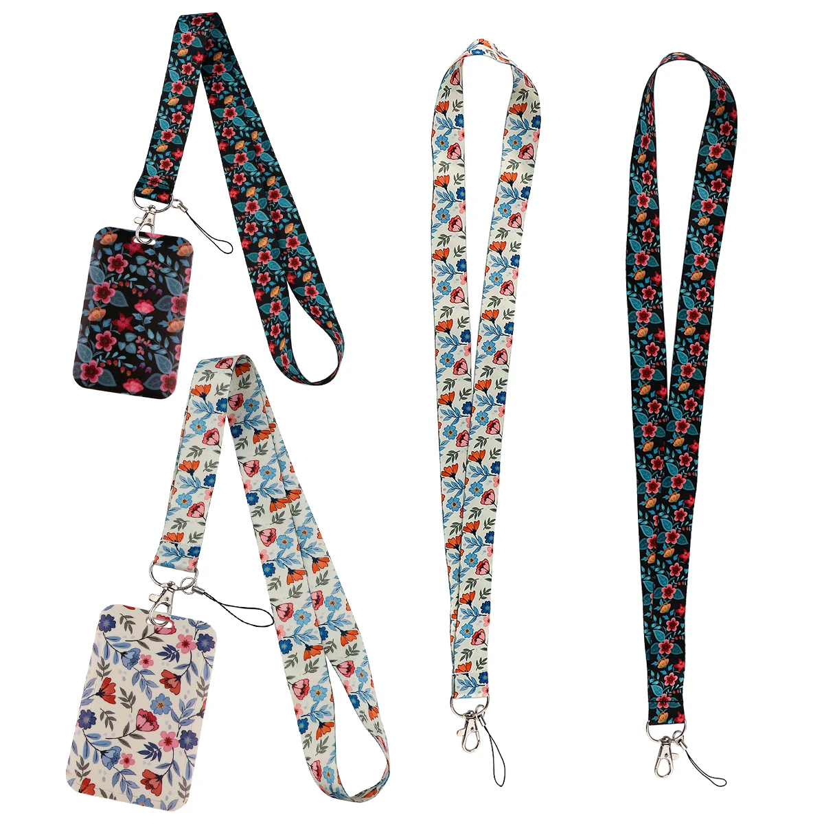 

AD2494 Flowers Phone Straps Lanyard for Keys Camera USB ID Card Badge Holder Necklace Ribbon Accessories