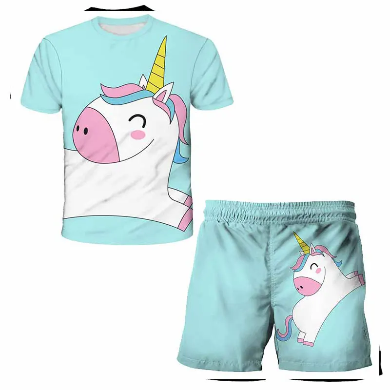 2022 Детская футболка и штаны для маленьких девочек детская одежда Праздничная с