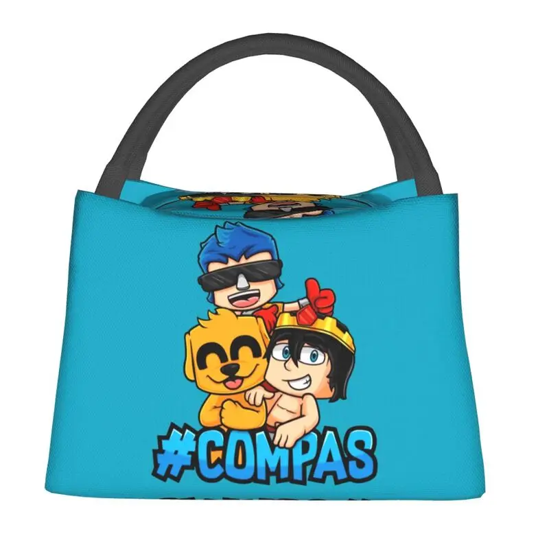 

Compas Mikecrack Портативный Ланч-бокс для аниме мультяшный термоохладитель пищевая изолированная сумка для обеда офисный контейнер для офиса