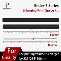 printfly 3d printer parts upgrade kit z axis lengthen 500mm 2040 profiles 465mm lead screw t nut kit for ender 33 pro v2