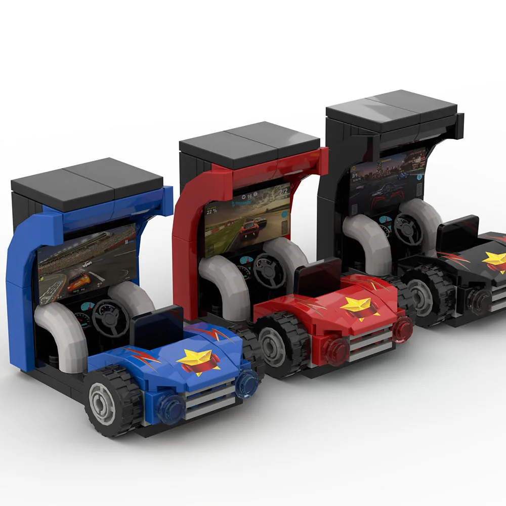 

MOC Scene Video Game City Race Car Decorations with Boys and Children's Toys Gifts for Children To Exercise Hands-on Skills