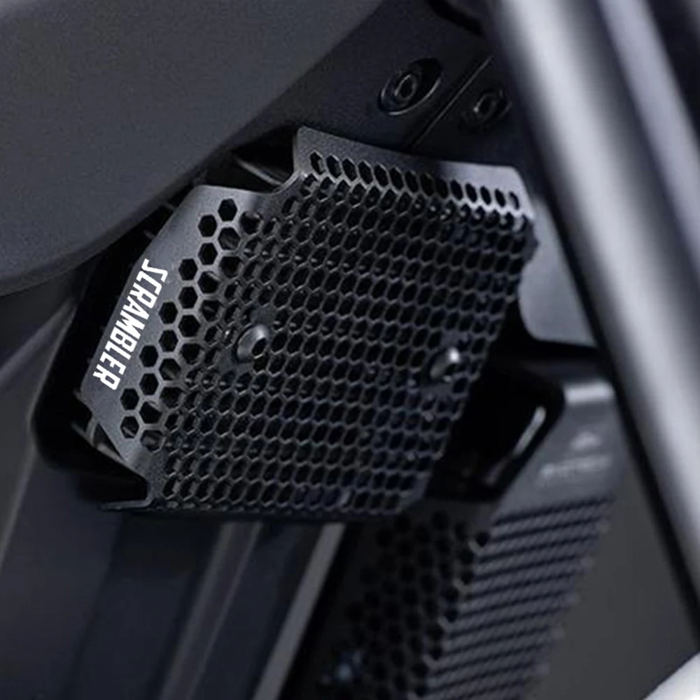 

Rectifier Guard Oil Cooler Guard Grille Cover Protector For Ducati Scrambler Icon Dark Throttle Street Classic Cafe Racer Sixty2