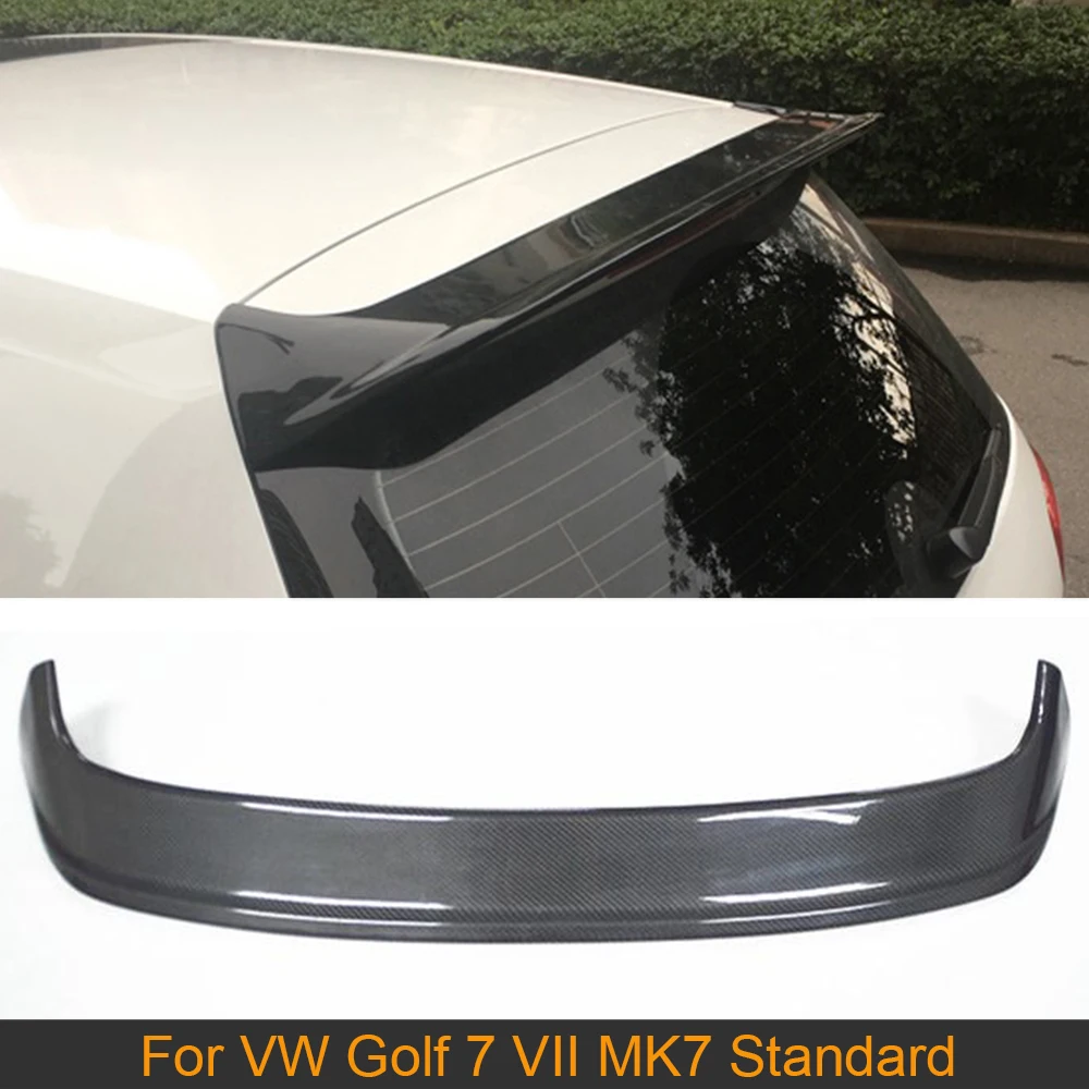 

Auto Car Roof Spoiler Wing For Volkswagen VW Golf 7 VII MK7 Standard 2014 - 2020 Carbon Fiber Rear Trunk Roof Lip Wing Spoiler
