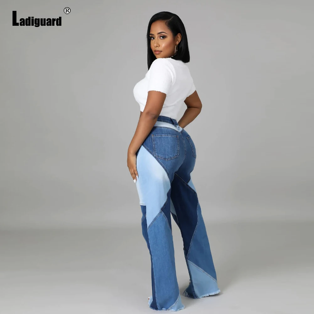 Женские прямые брюки из джинсовой ткани уличная одежда для девушек пикантные