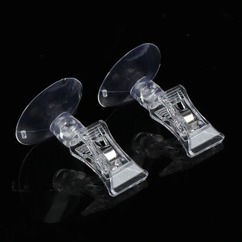 

1Pc Clear Plastic Suction Cup Clip Advertising Clip Transparent Suction Cup Hooks Clear Plastic Sucker Pads Clamp for Window