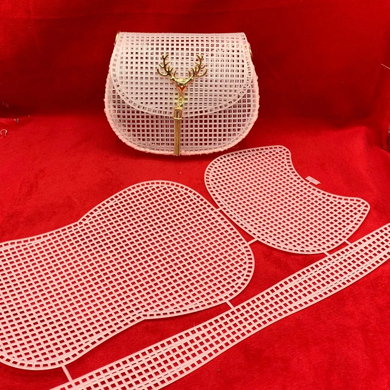 

Horseshoe Bag Mesh Knitting Lining Weaving Plastic Mesh Sheet Accessories Velvet DIY Hok Trim Tools Easy Knit Helper Accesorios