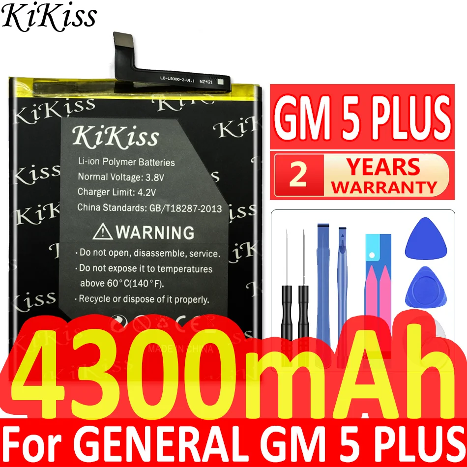 

4300mAh For GENERAL GM 5 plus 5plus Smart Phone High Capacity Battery
