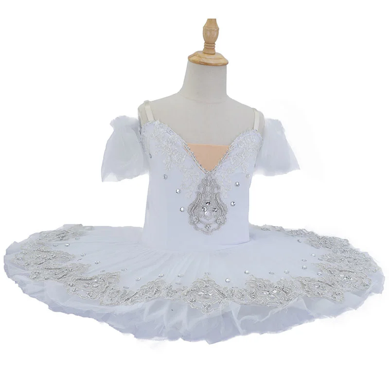 Балетная юбка для девочек детское танцевальное платье Cygnet пышная с голубыми