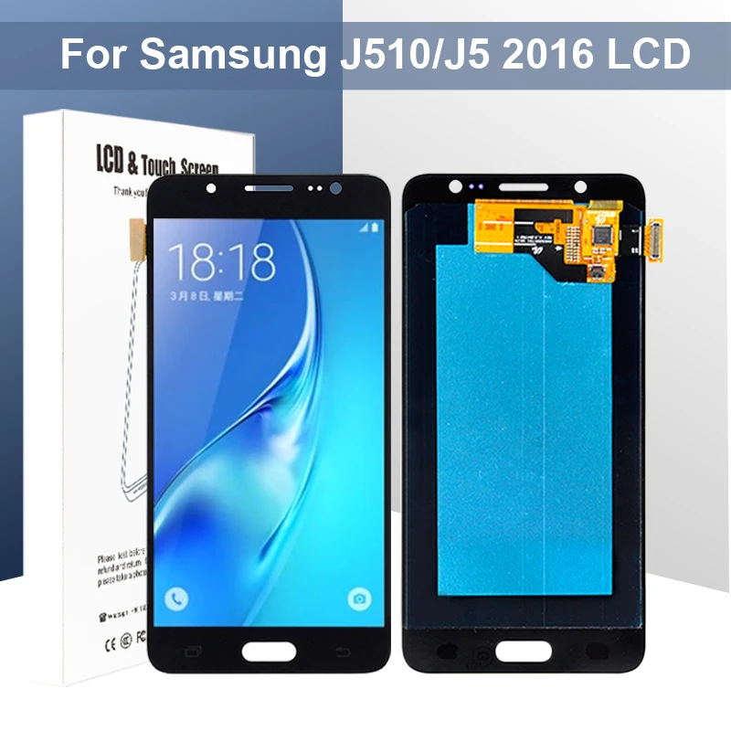 ЖК-дисплей 5,2 дюйма с дигитайзером сенсорного экрана для Samsung Galaxy J5 2016, J510F, J510FN, J510G, J510M в сборе, 1 шт.