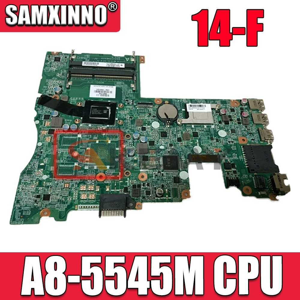 

Материнская плата Akemy 727202-501 727202-001 DA0U72MB6D0 для ноутбука HP PAVILION TOUCHSMART 14-F с фотоэлементами, полностью протестирована