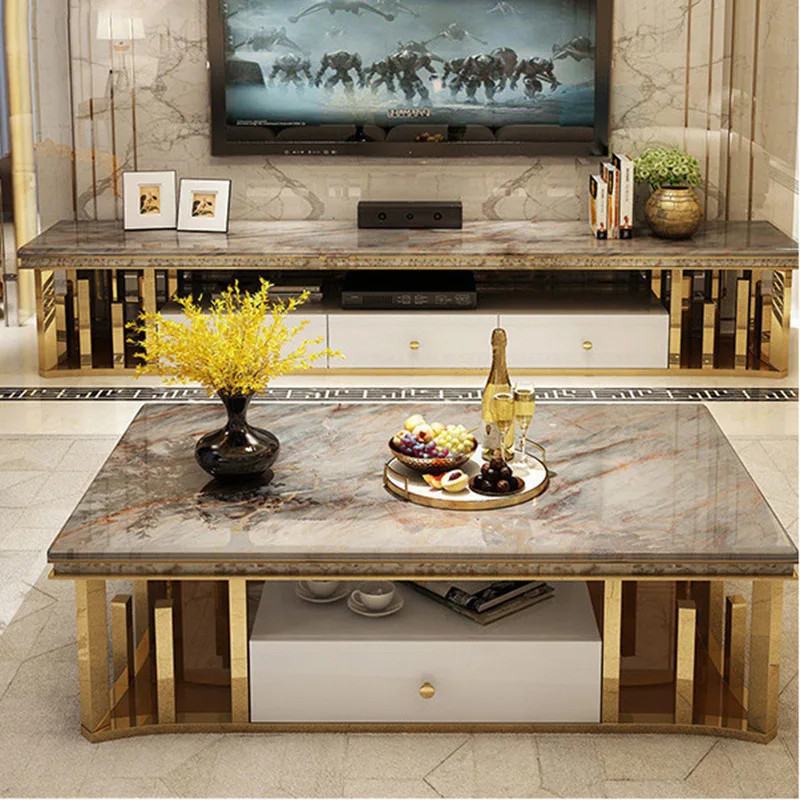 

ProCARE Home living room furniture sets metal tv unit cabinets luxury modern tv stands with drawer