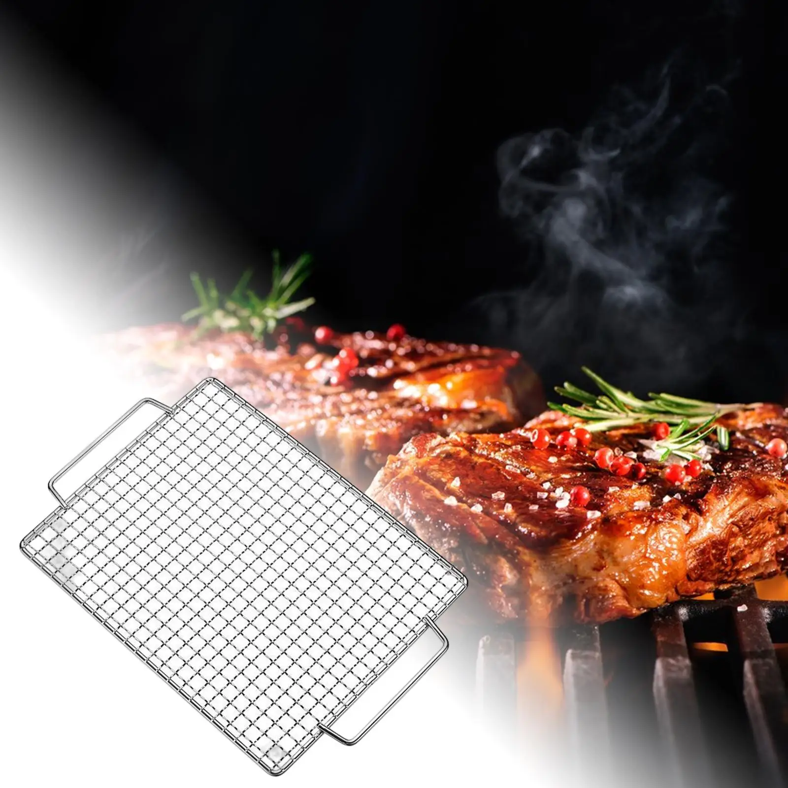 

Portable bbq grills Net Grilling Basket Multipurpose Mesh Rack for Picnic Tool Cookware Accessories Backyard Patio