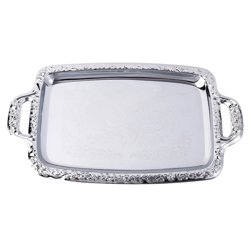 

High Grade European Style Silver Plate Metal Fruit Sugar Trays KTV Hotel