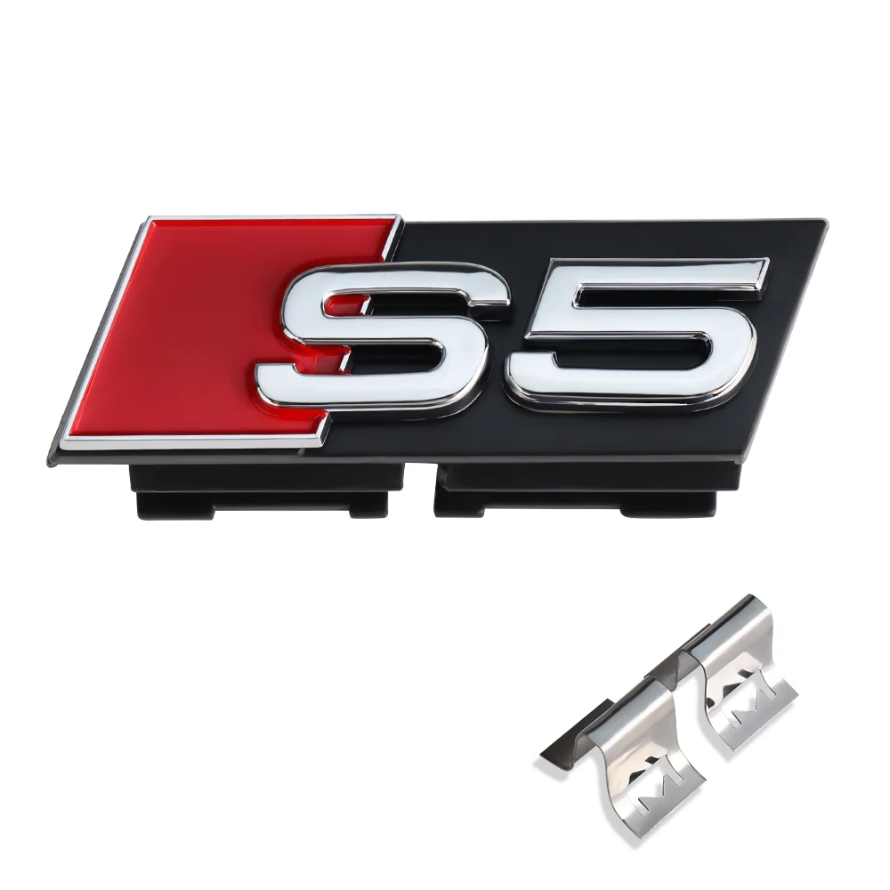 

3D ABS автомобильная передняя решетка капота, пряжка, декоративные аксессуары, эмблема S для Audi S3 S4 S5 S6 S7, логотип, модификация автостайлинга