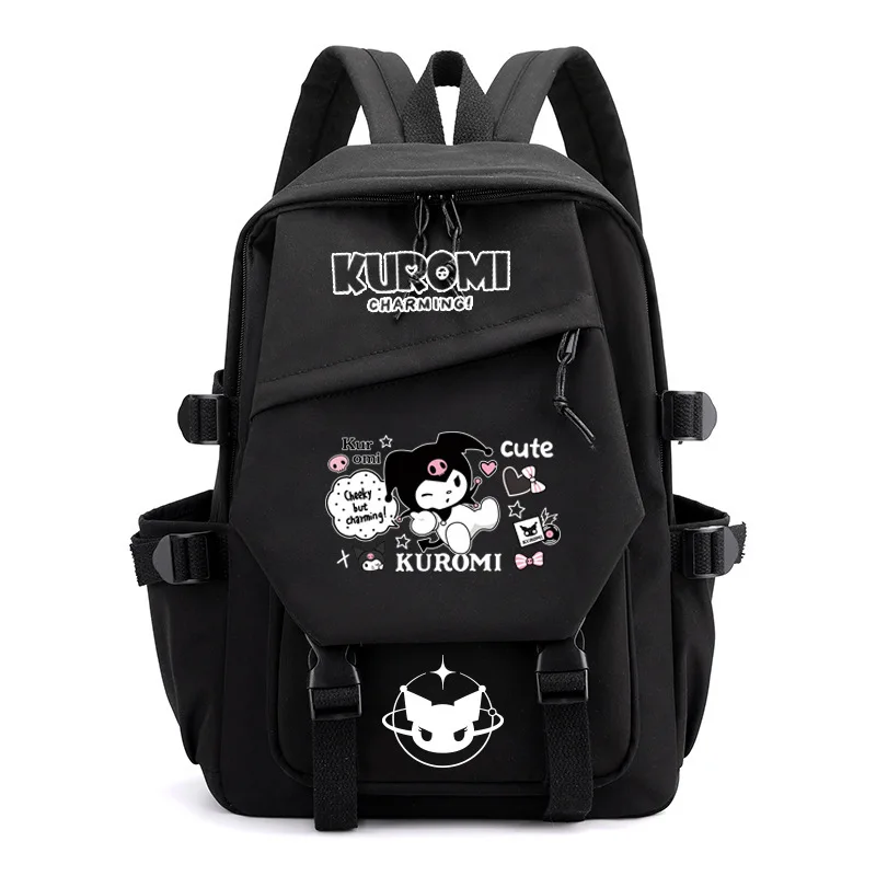 

Новый рюкзак Sanrio Kuromi My Melody Cinnamoroll, мультяшный вместительный школьный ранец для студентов, Детский рюкзак, уличный рюкзак