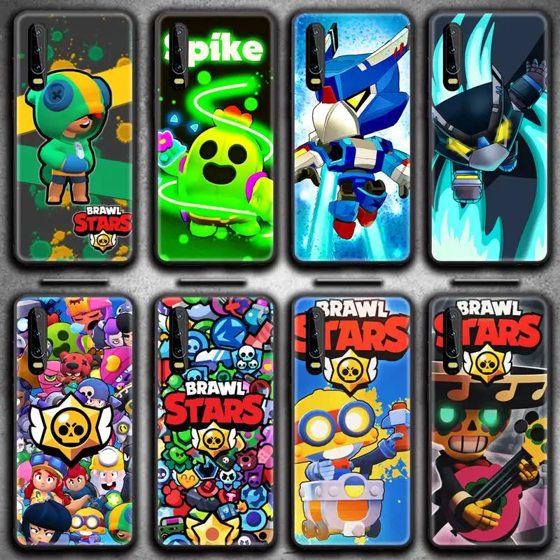 

Game Cartoon Brawl Stars Phone Case for Huawei P20 P30 P40 lite E Pro Mate 40 30 20 Pro P Smart 2020